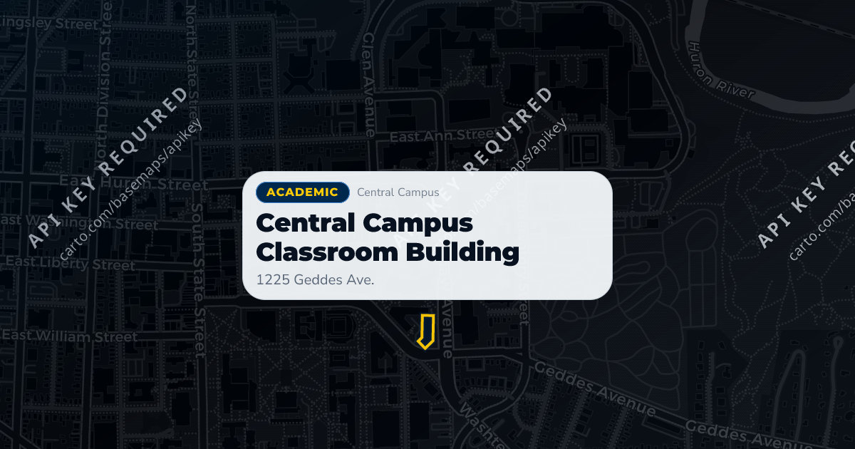 Room CCCB 1420 — Central Campus Classroom Building, 1st Floor | MGuide