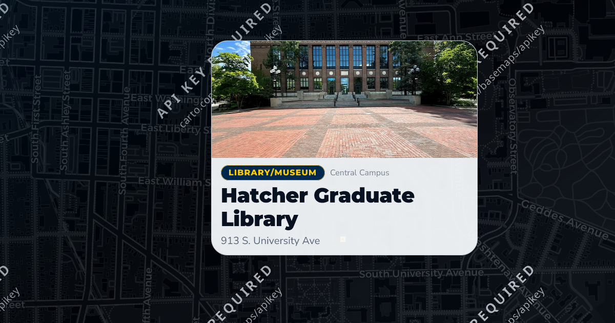Hatcher Graduate Library | MGuide UMich