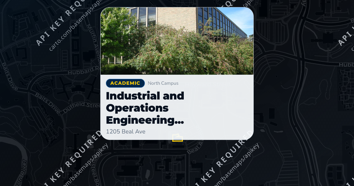 Industrial and Operations Engineering Building (IOE) | MGuide UMich