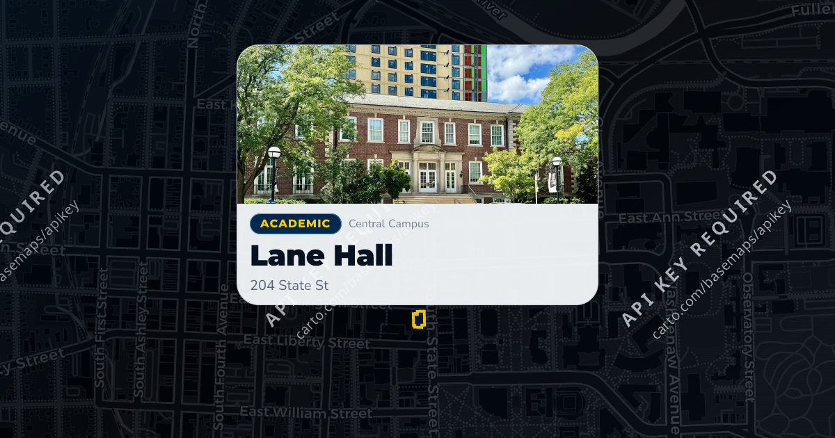 Lane Hall (LANE) | MGuide UMich