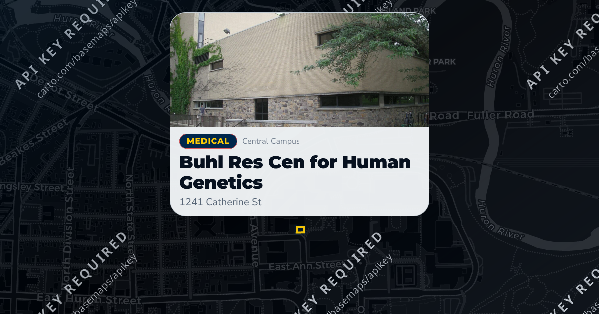 Buhl Res Cen for Human Genetics | MGuide UMich