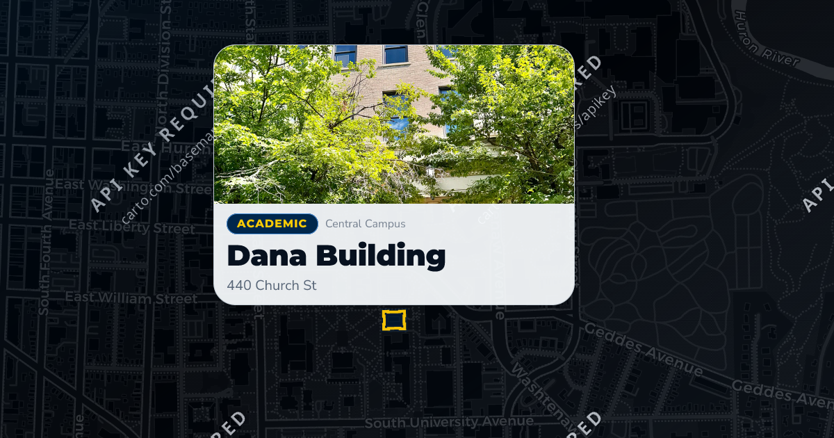 Dana Building | MGuide UMich