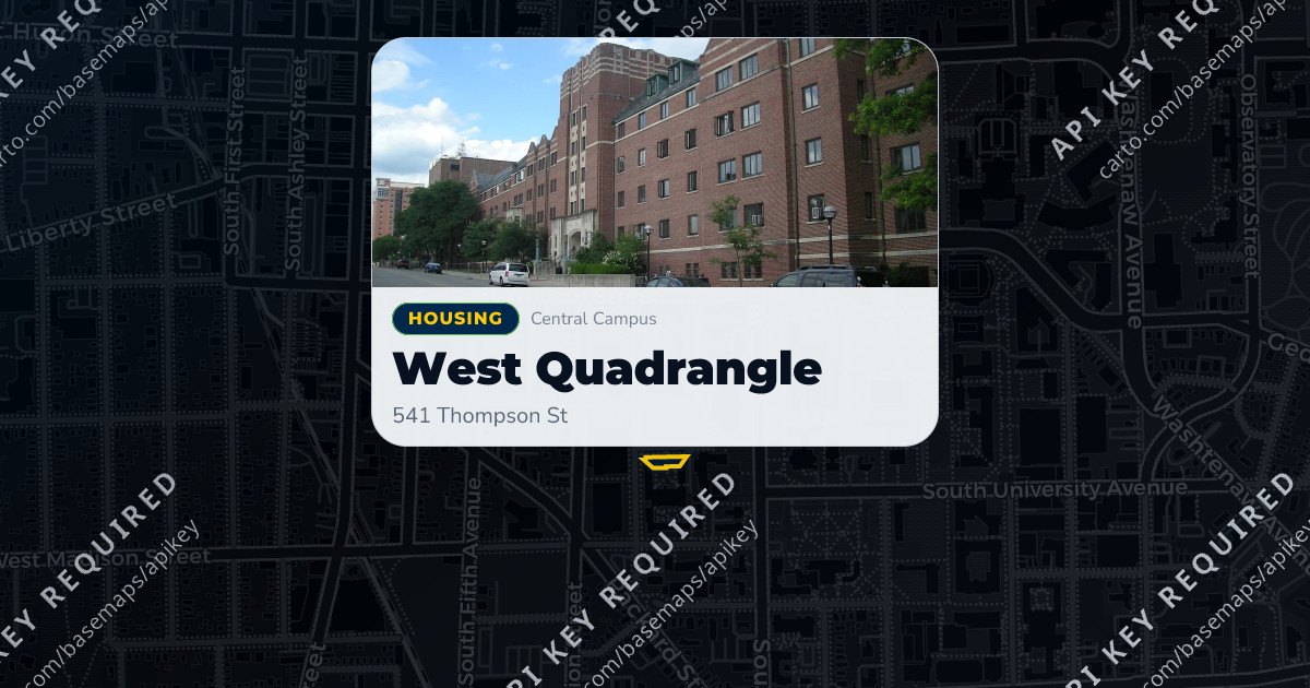 West Quadrangle (WQ) | MGuide UMich