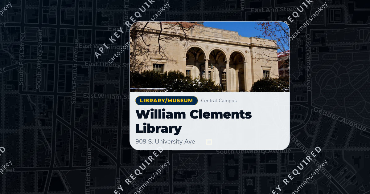 William Clements Library | MGuide UMich
