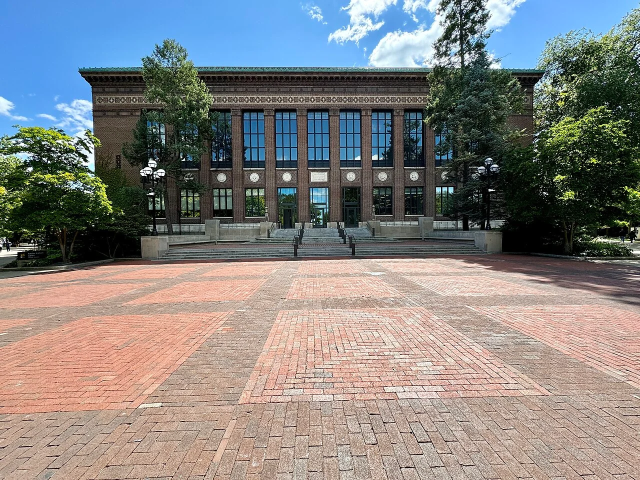 Hatcher Graduate Library exterior viewed from University Avenue